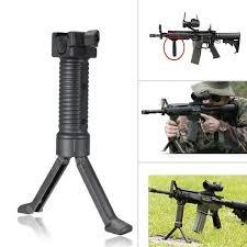 Tactical Picatinny Retractable Foregrip Bipod — Reinforced Legs